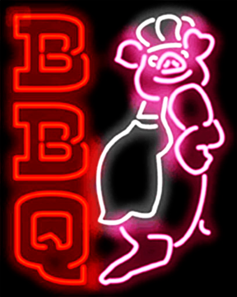 BBQ Pig Neon Sign